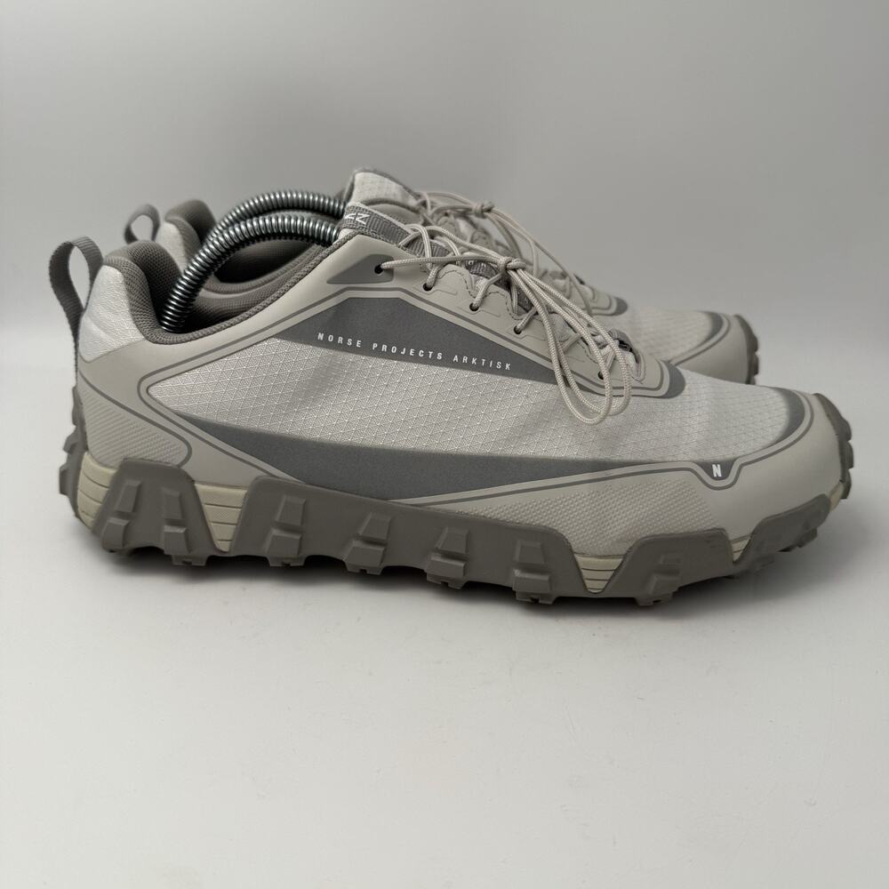Norse Projects Hyper Runner V08 Running Sneakers Sz 8.5 Shoes Gray White Vibram - Picture 2 of 9